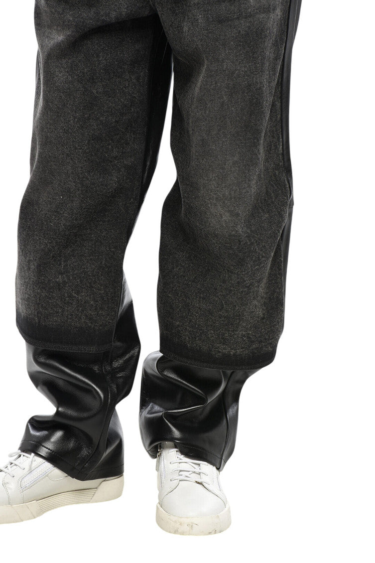 Black Relaxed Mid Rise Jeans 3