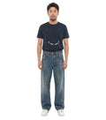 Blue Relaxed Mid Rise Jeans 1