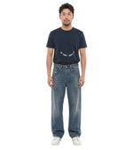 Blue Relaxed Mid Rise Jeans 1