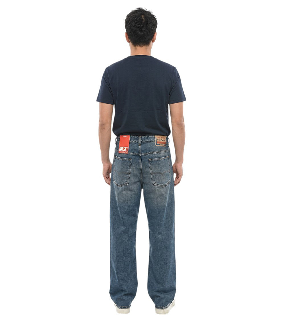 Blue Relaxed Mid Rise Jeans 2