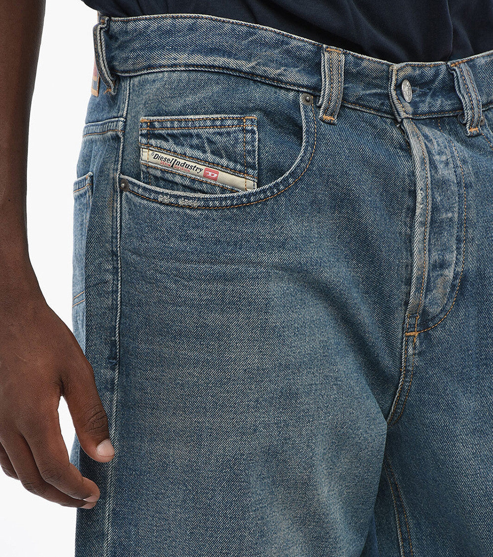 Blue Relaxed Mid Rise Jeans 3
