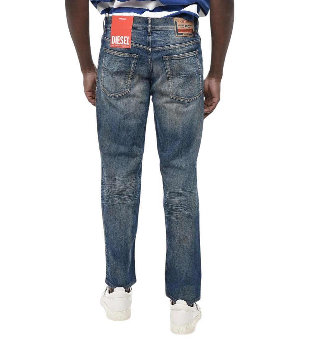 Blue Regular Mid Rise Jeans 2