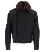 Black Solid Regular Jacket 1