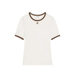 Off White Round Neck T-Shirt 1