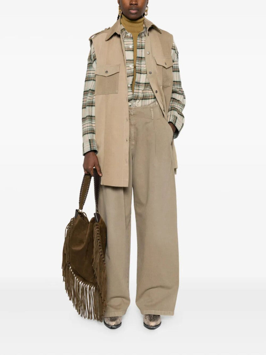 Khaki Sleeveless Vest 2
