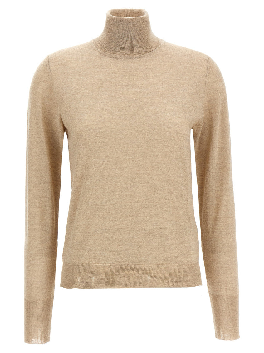 Beige 'Dilara' turtleneck sweater 1