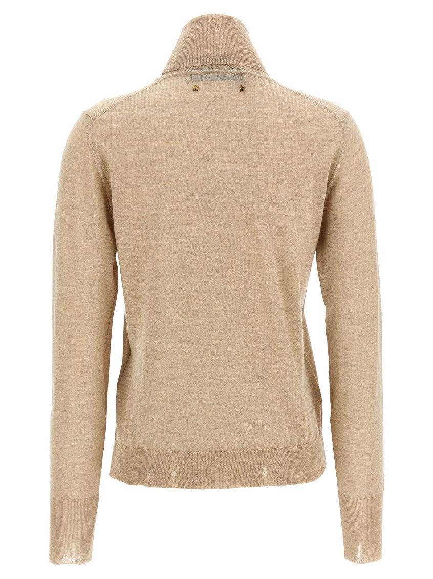 Beige 'Dilara' turtleneck sweater 2