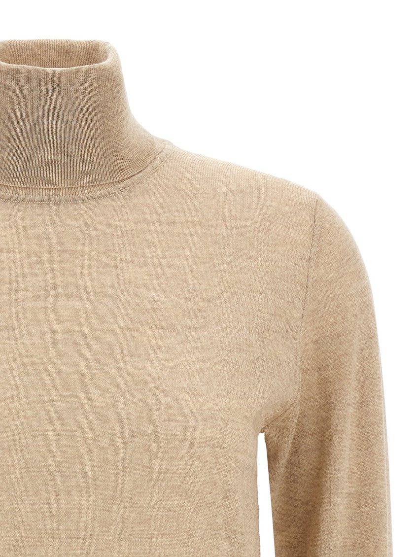 Beige 'Dilara' turtleneck sweater 3