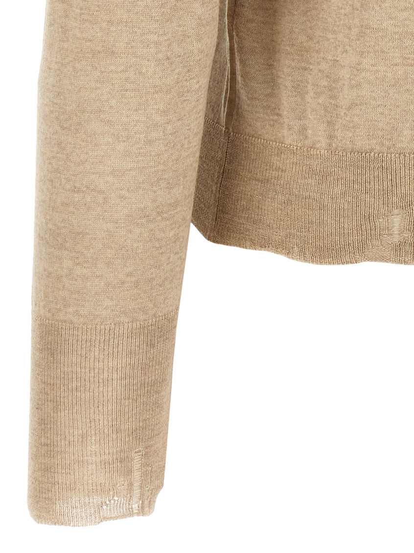 Beige 'Dilara' turtleneck sweater 4
