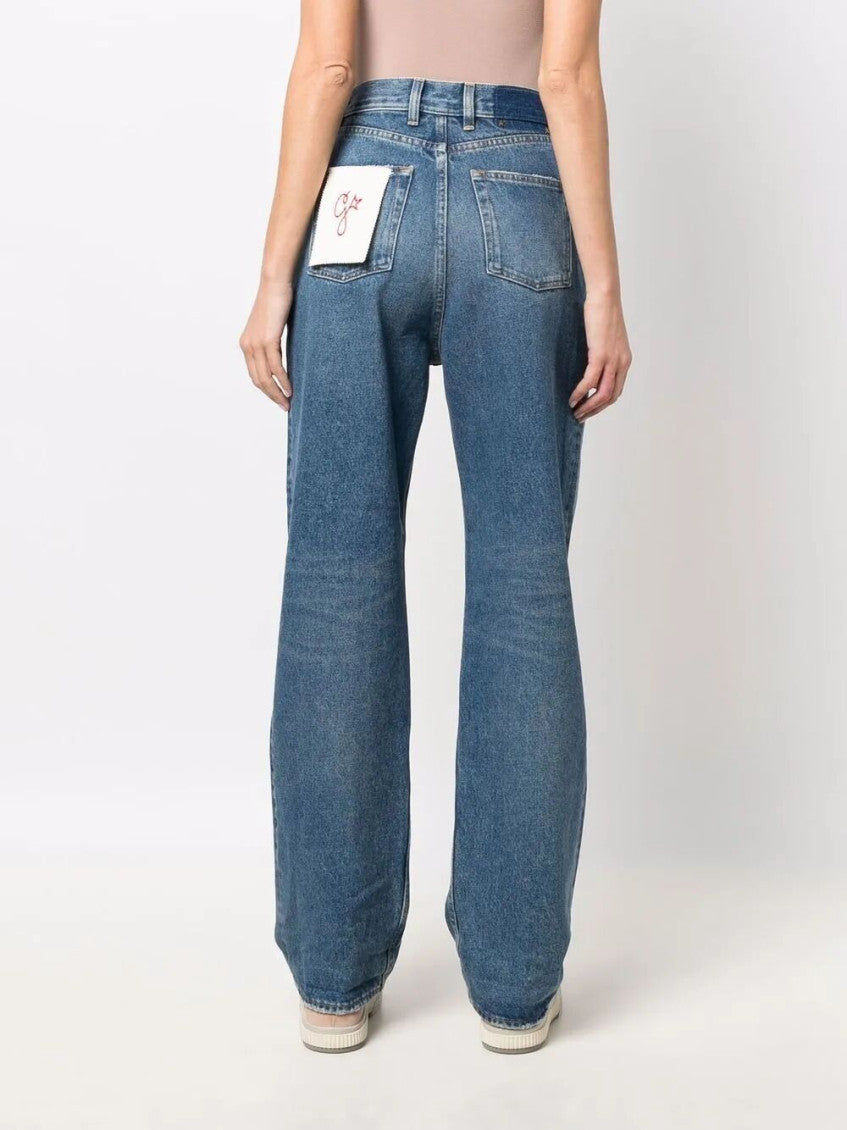 Blue Kim wide-leg jeans 4