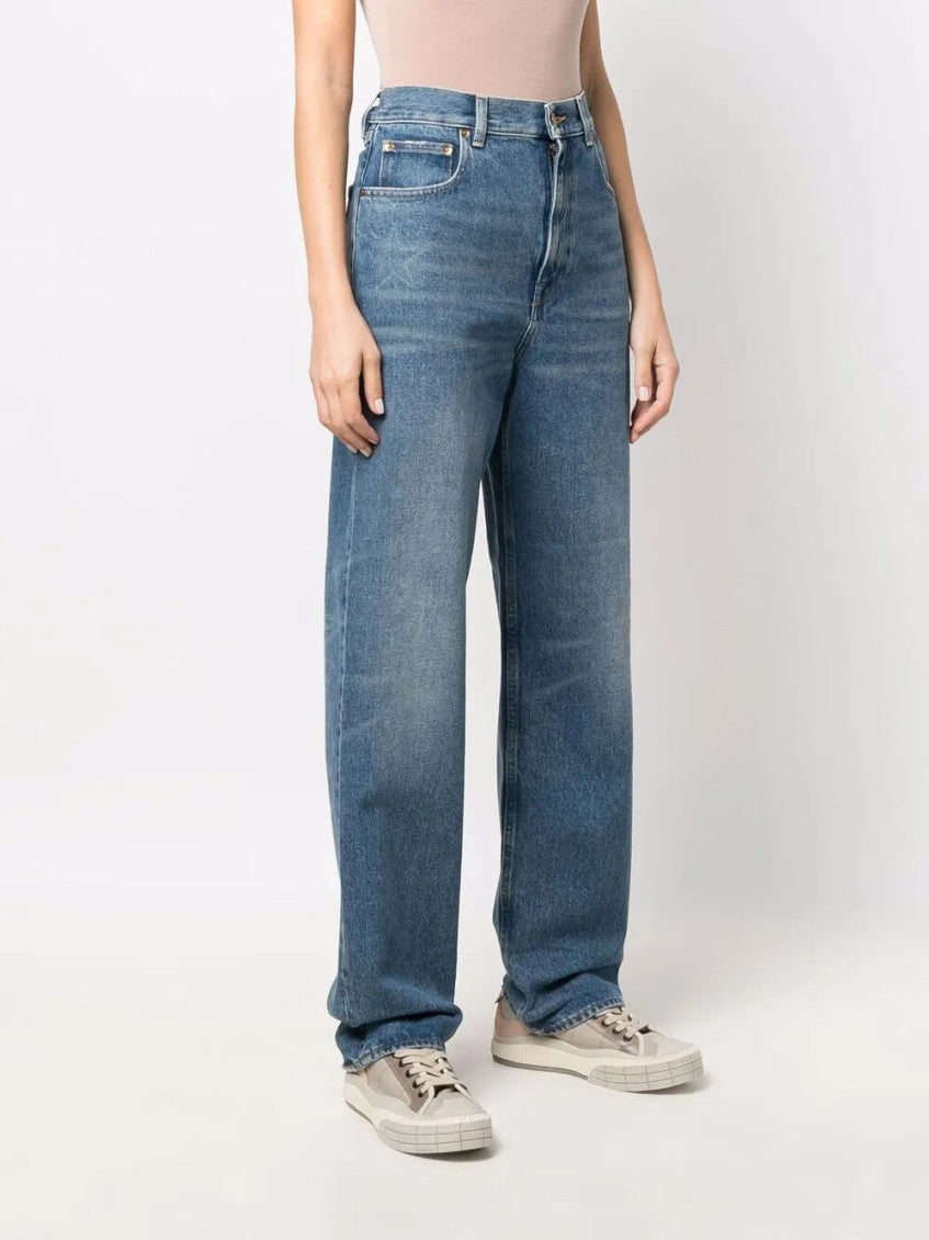 Blue Kim wide-leg jeans 5