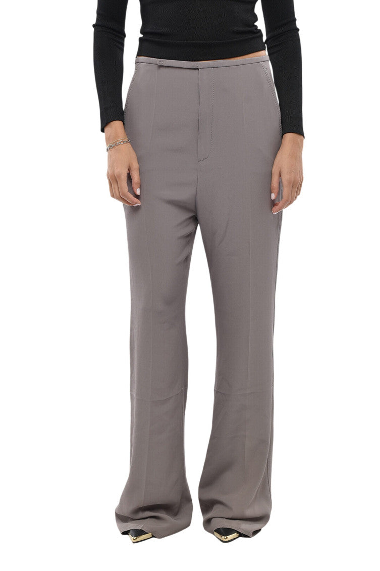 Grey Flat Front Pants 1