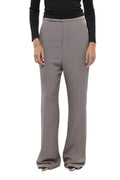 Grey Flat Front Pants 1
