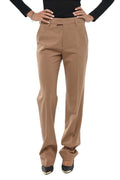 Brown Flat Front Pant 1