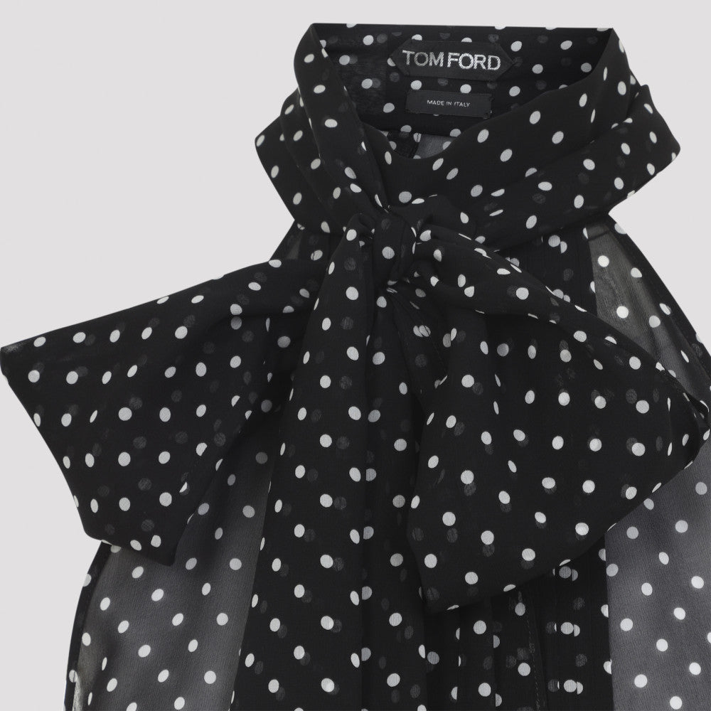 Black Polka-dot Top 5