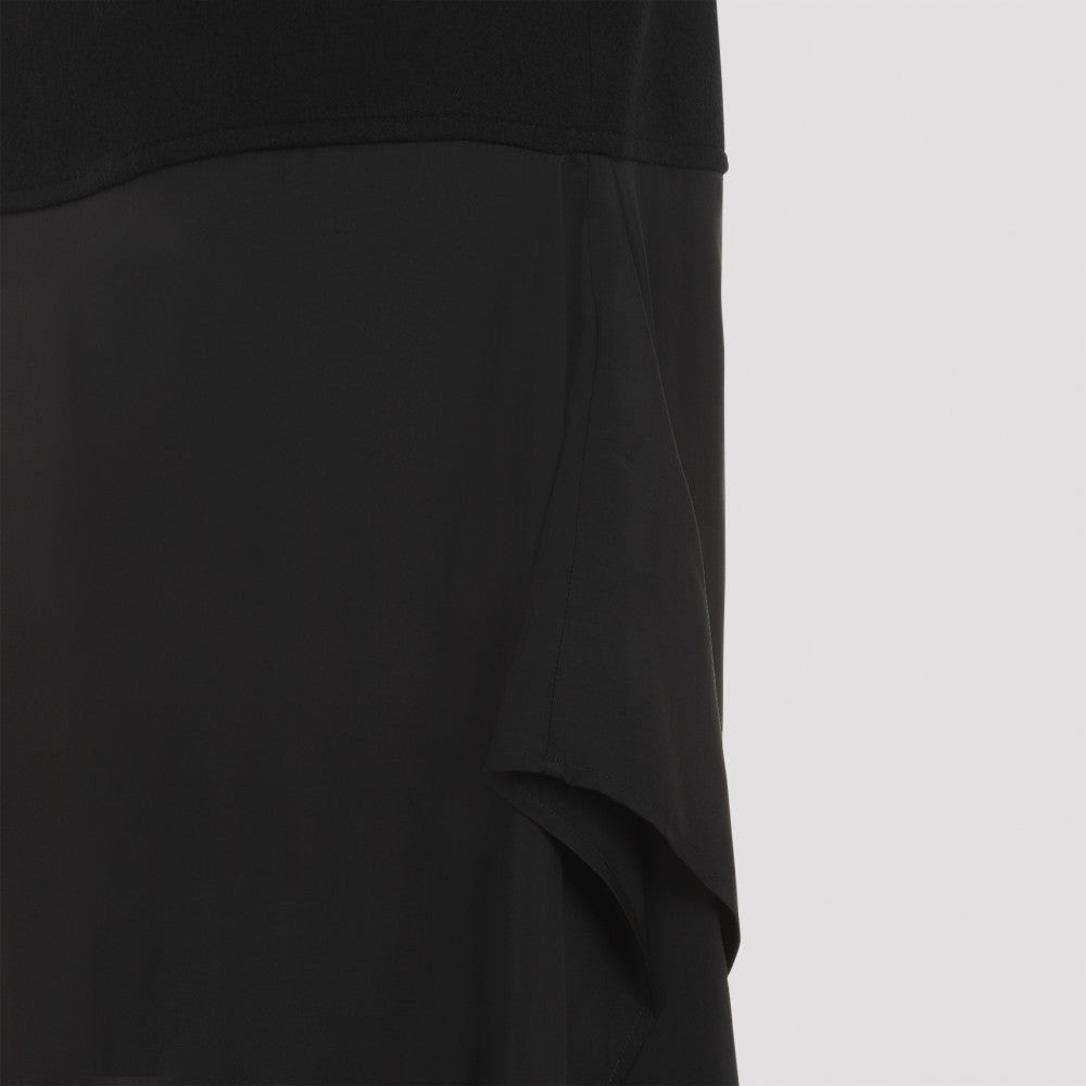 Black  Straight Hem Wool Skirt 5