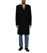 Black Double Breasted Coat 1