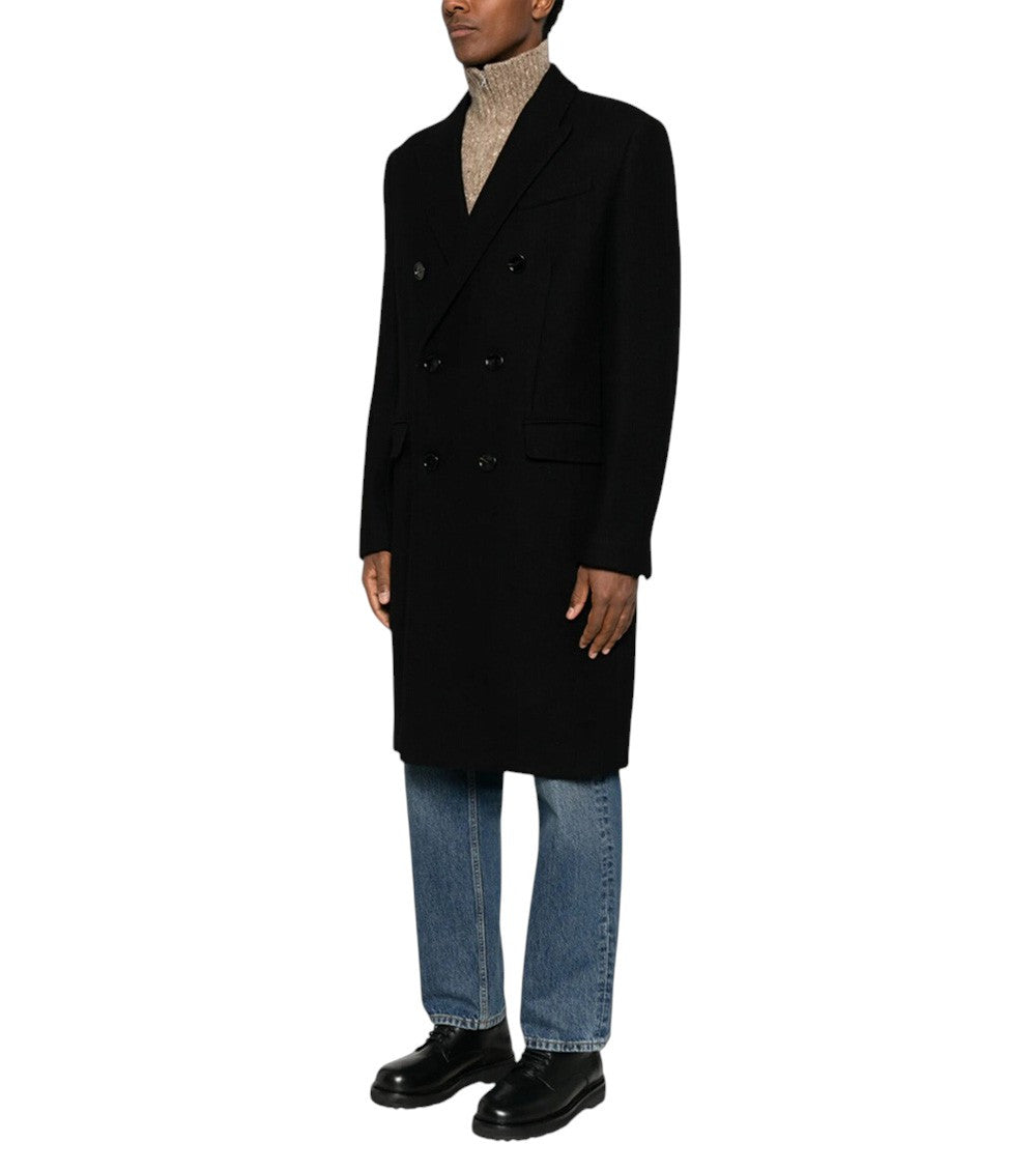 Black Double Breasted Coat 2