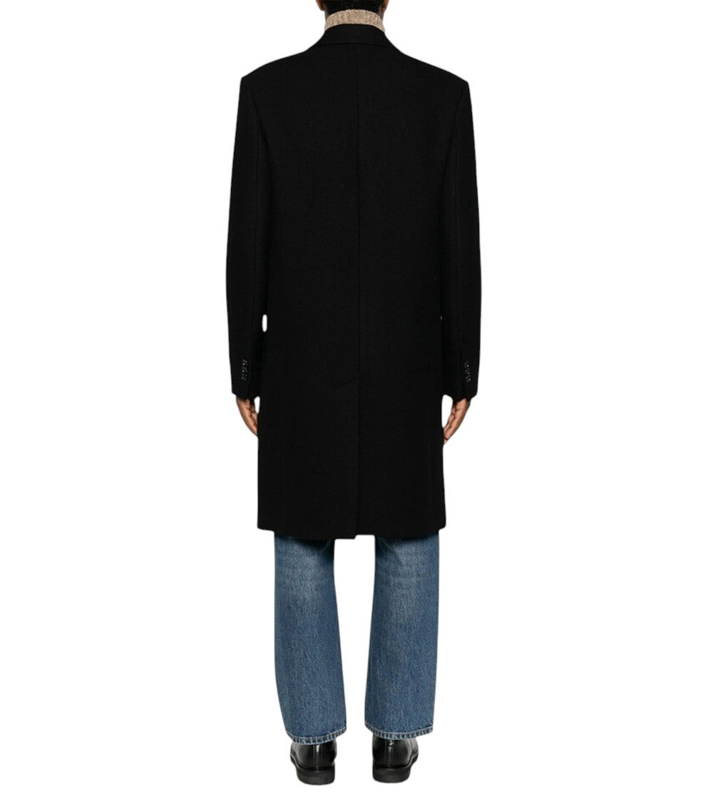 Black Double Breasted Coat 3