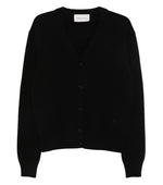 Black V Neck Cardigan 1
