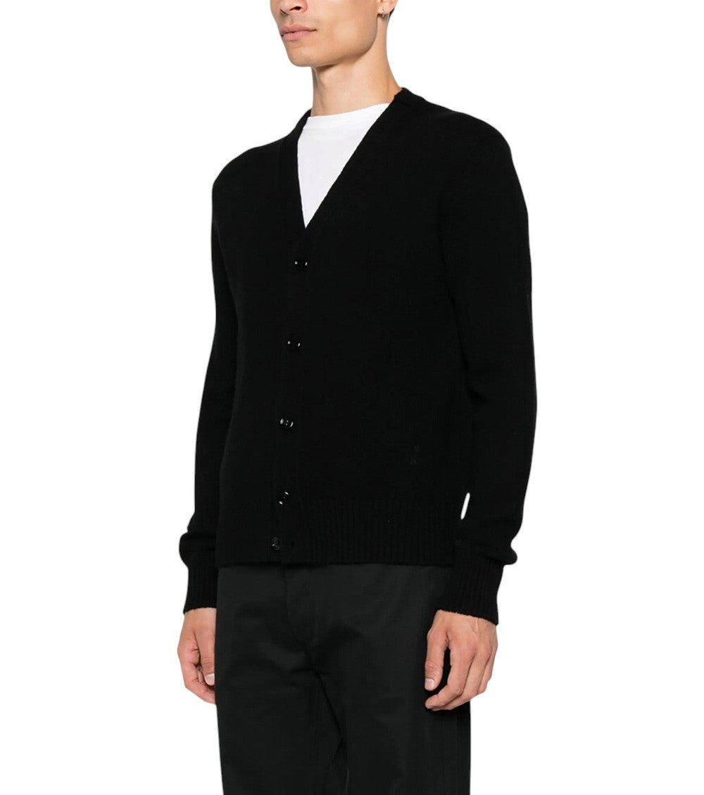 Black V Neck Cardigan 2