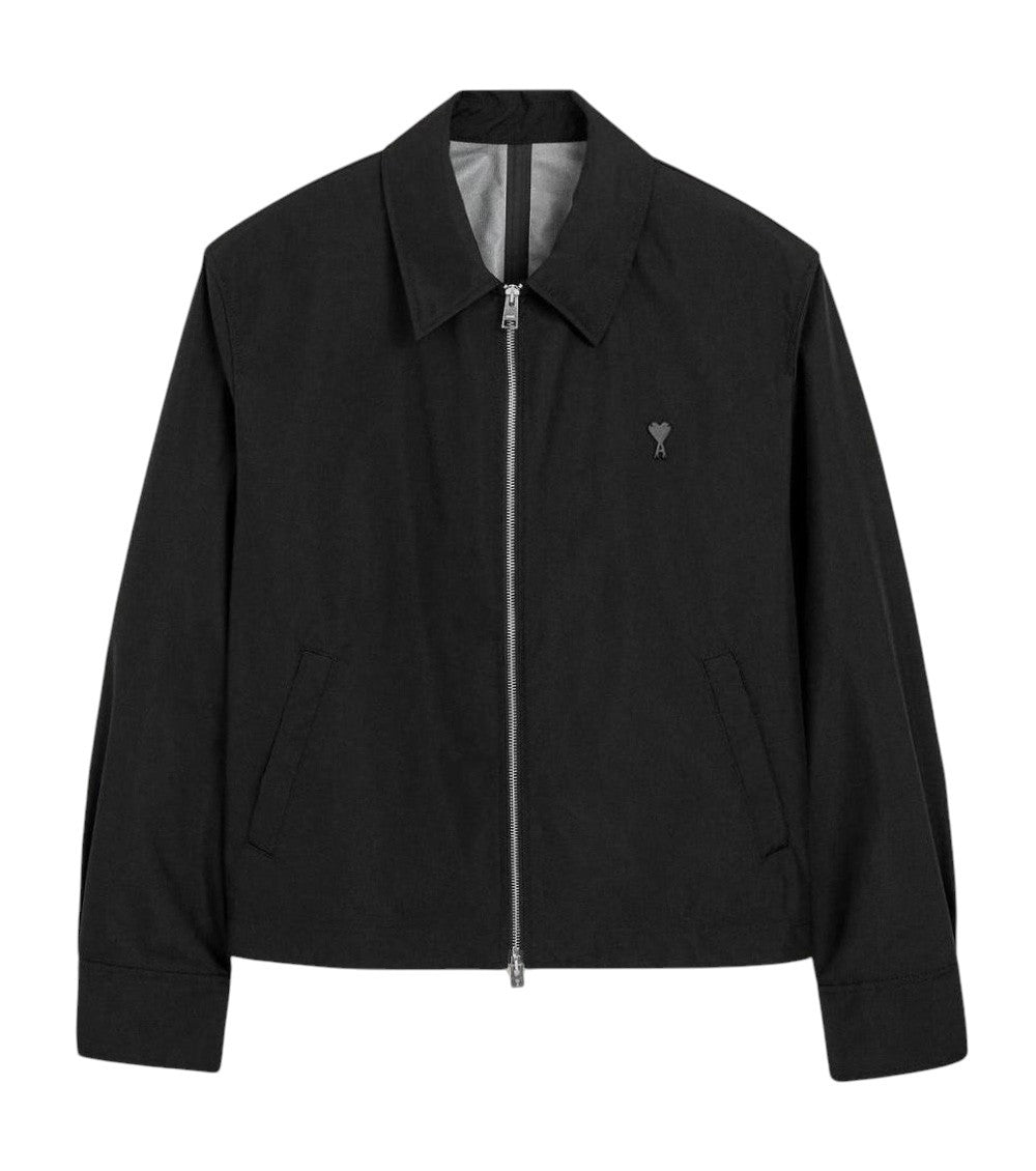 Black Shirt Collar Jacket 1