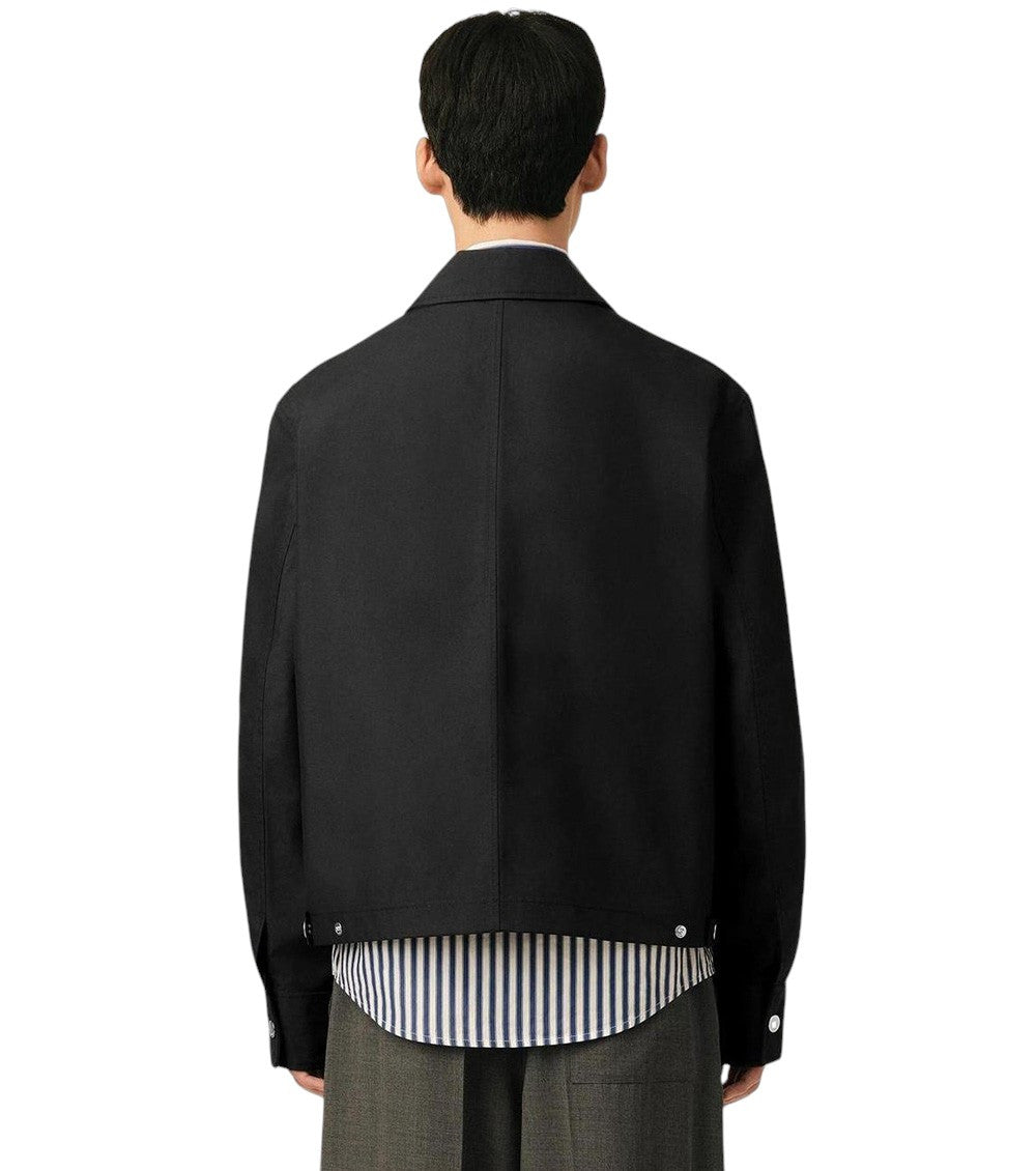 Black Shirt Collar Jacket 3