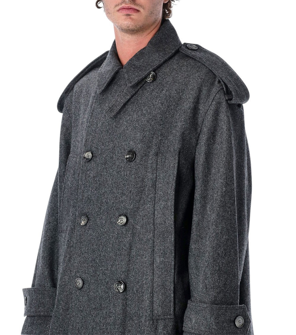 Dark Grey Oversized Coat 3