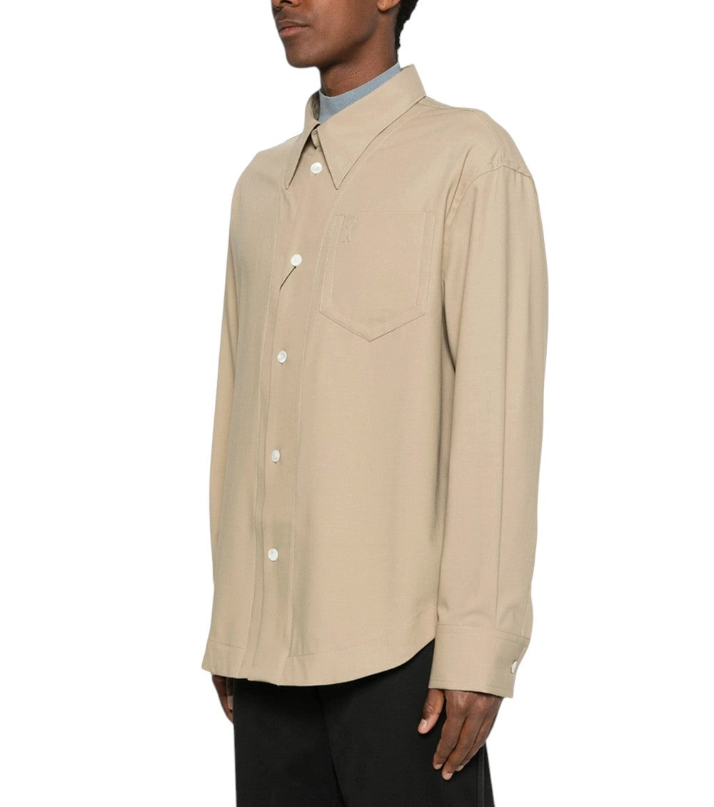 Beige Oversized Shirt 2