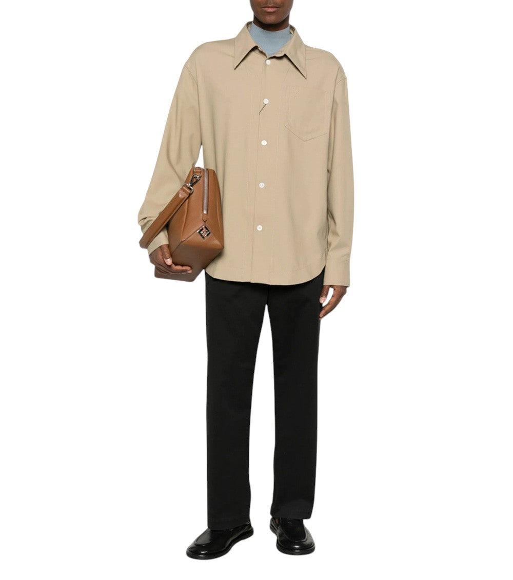 Beige Oversized Shirt 4