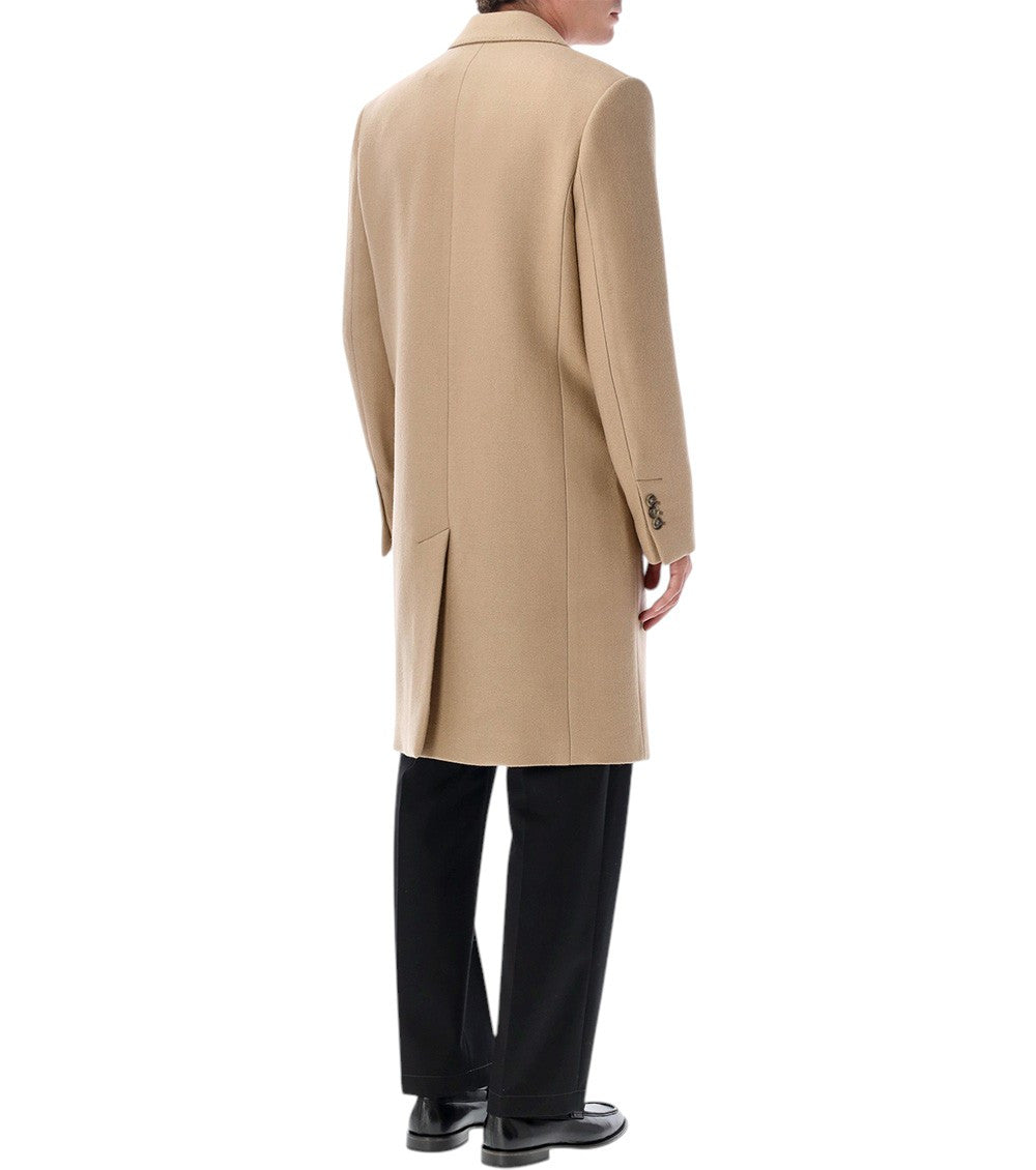 Beige Double Breasted Coat 2