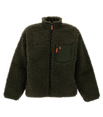 Olive Relaxed Fleece Jacket 1