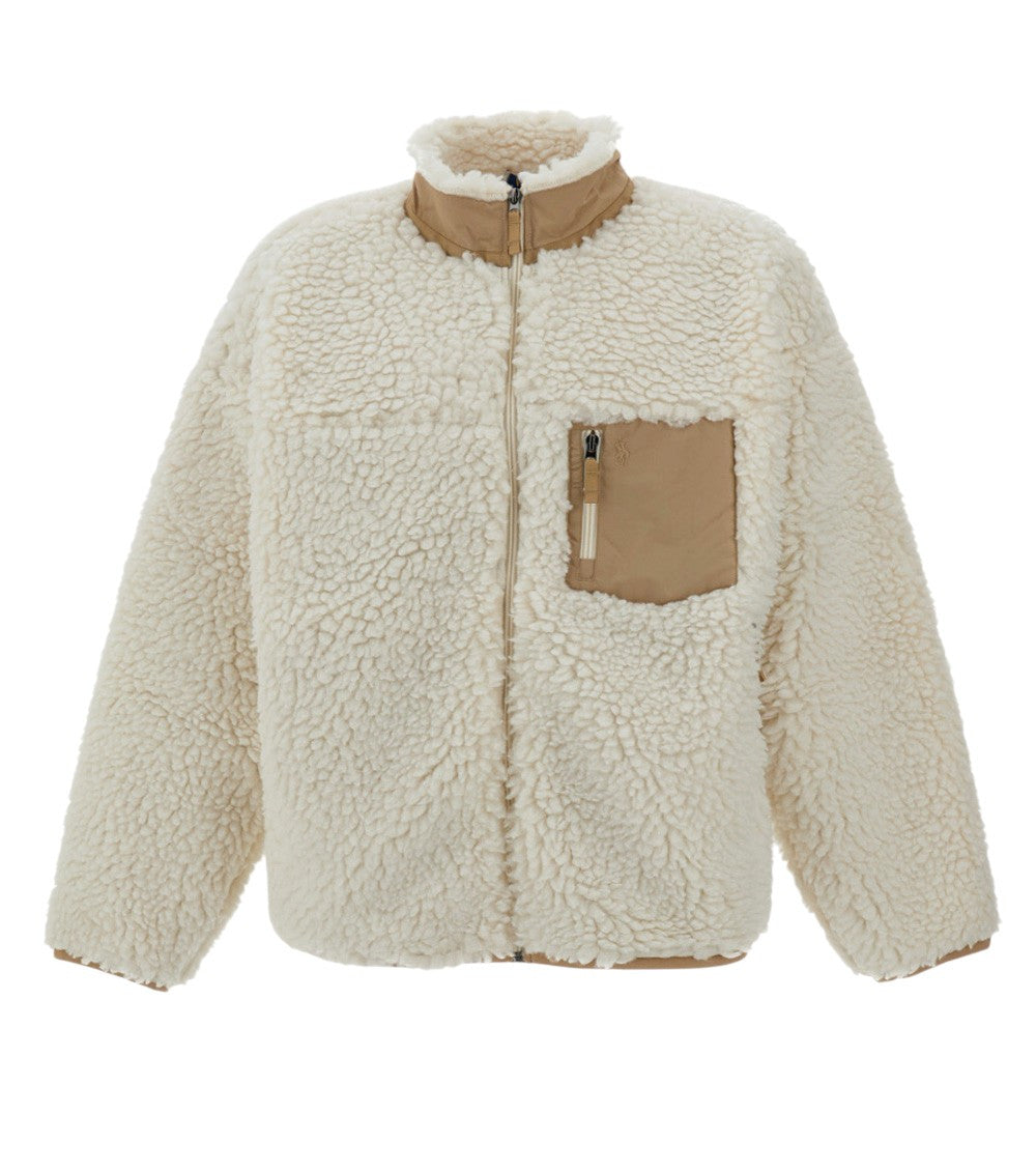 Off White Relaxed Fleece Jacket 1