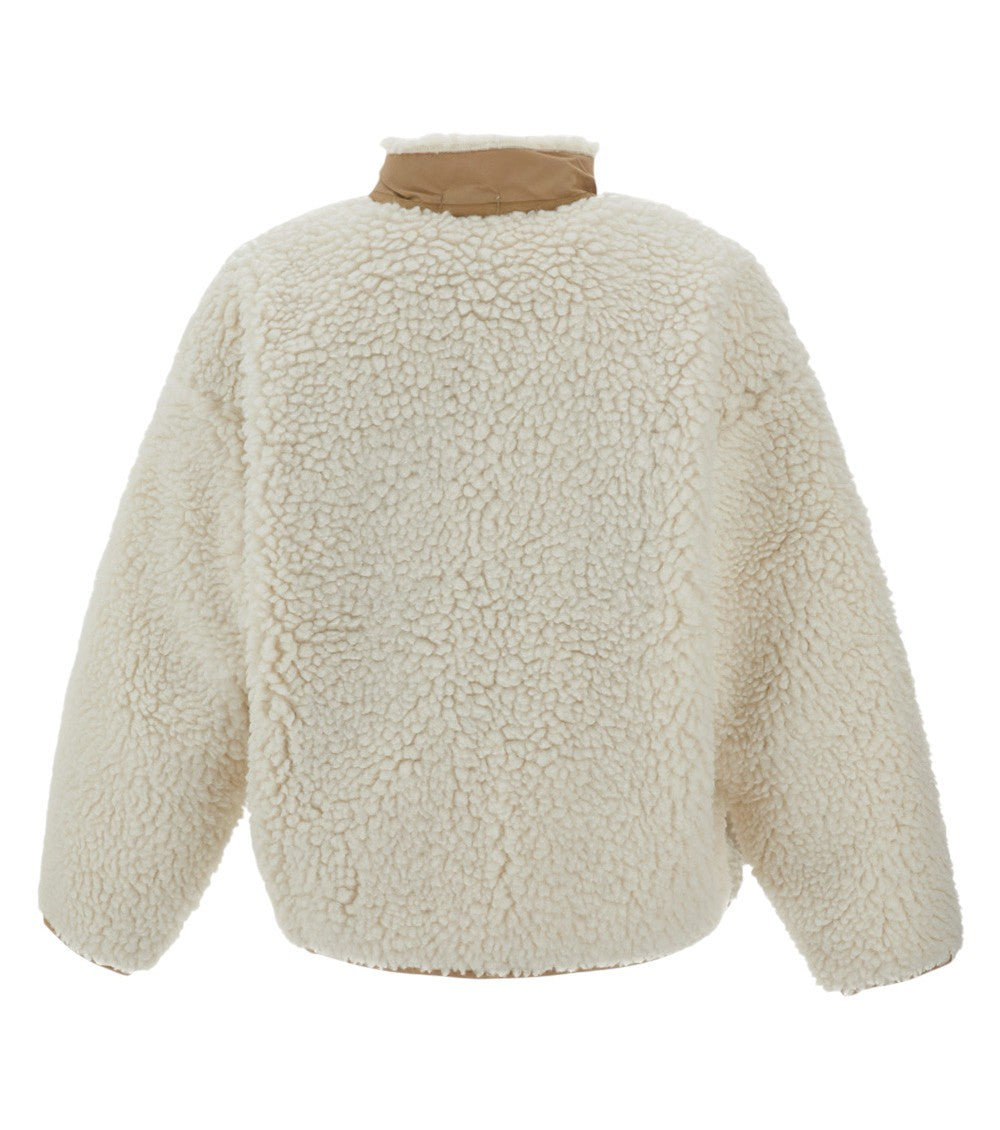 Off White Relaxed Fleece Jacket 2
