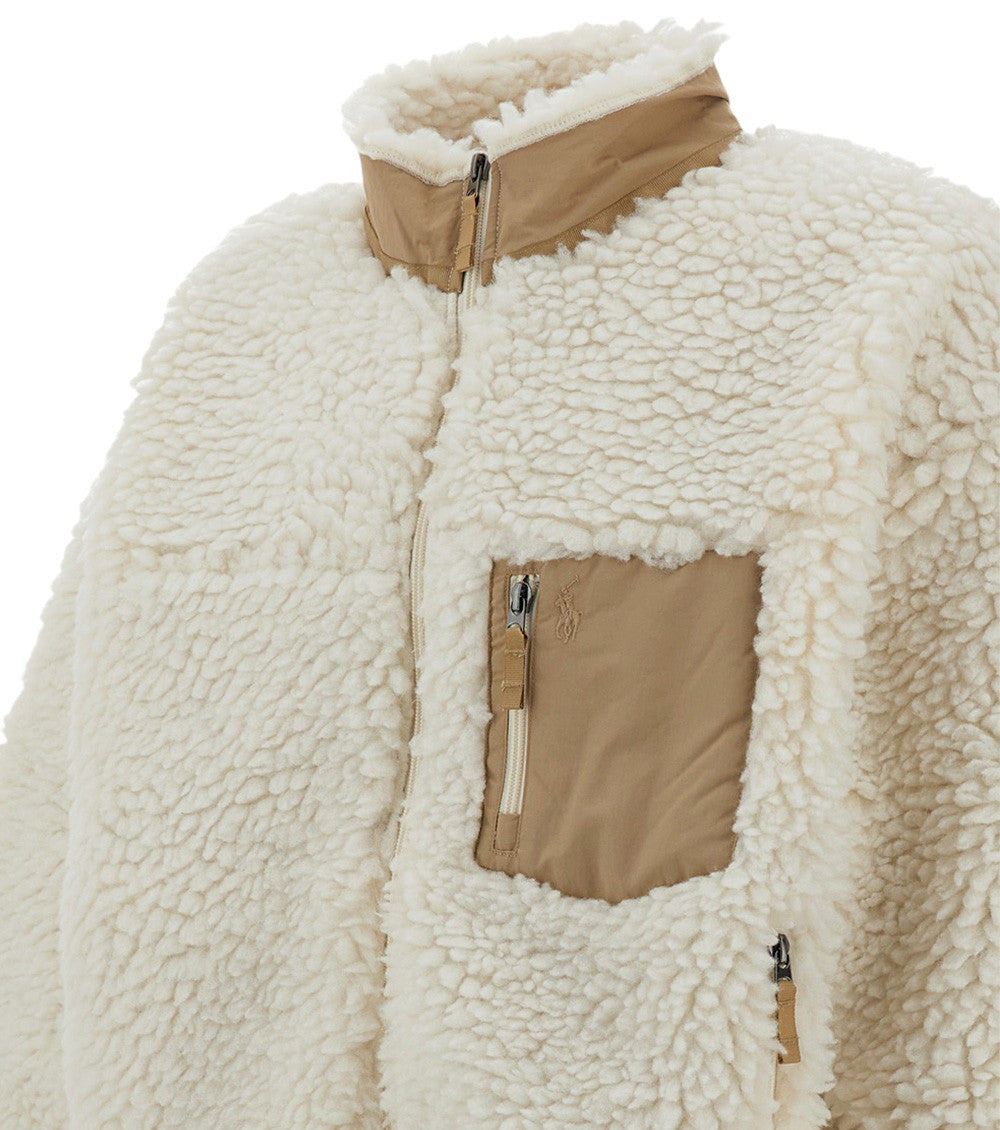 Off White Relaxed Fleece Jacket 3