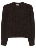 Dark Brown Crew Neck Sweater 1