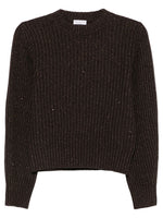 Dark Brown Crew Neck Sweater 1