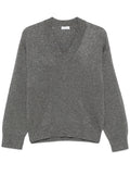 Grey V Neck Sweater 1