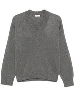 Grey V Neck Sweater 1