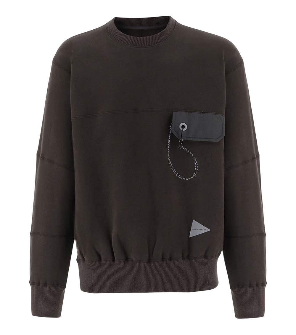 Dark Brown Relaxed Sweatshirt 1