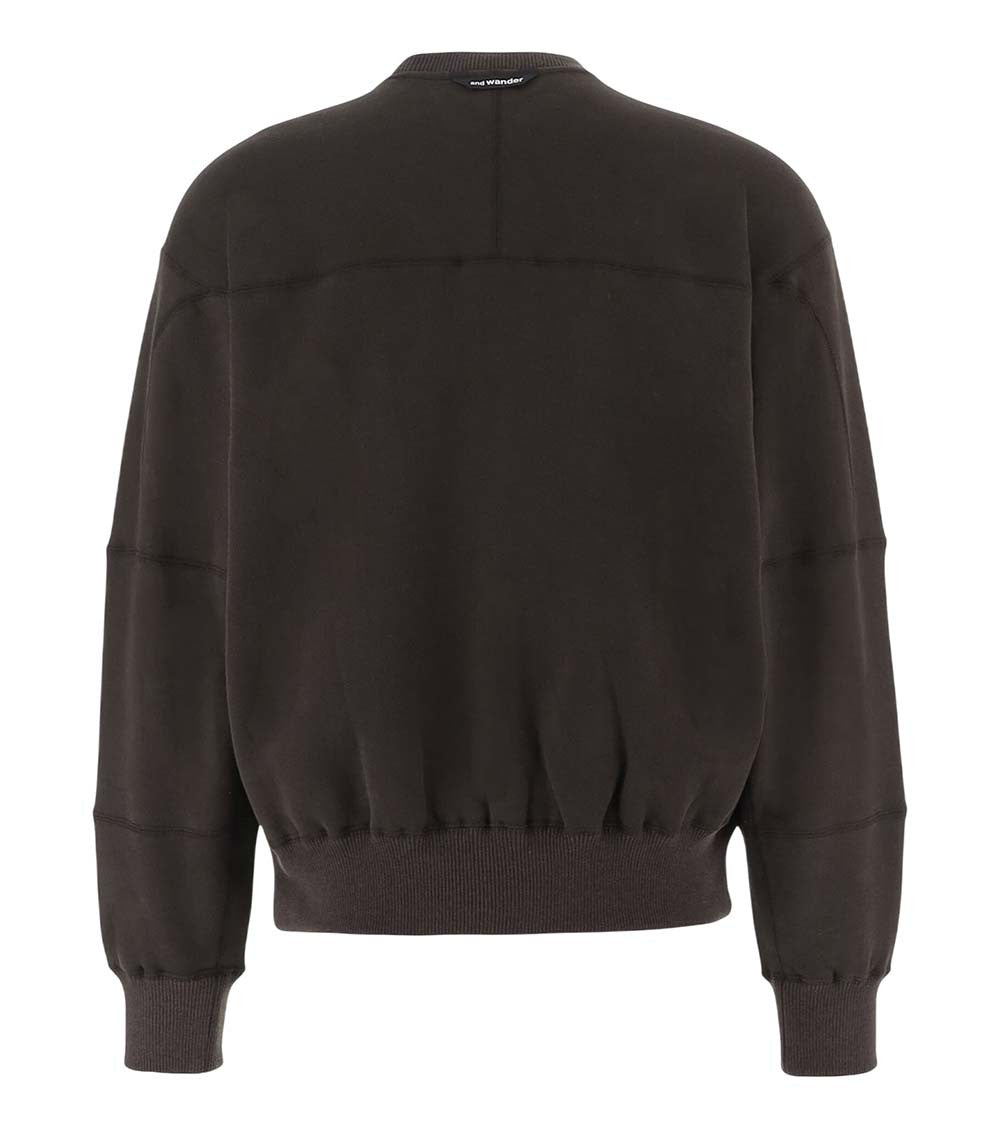 Dark Brown Relaxed Sweatshirt 2