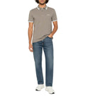 Taupe Regular Logo Polo 1