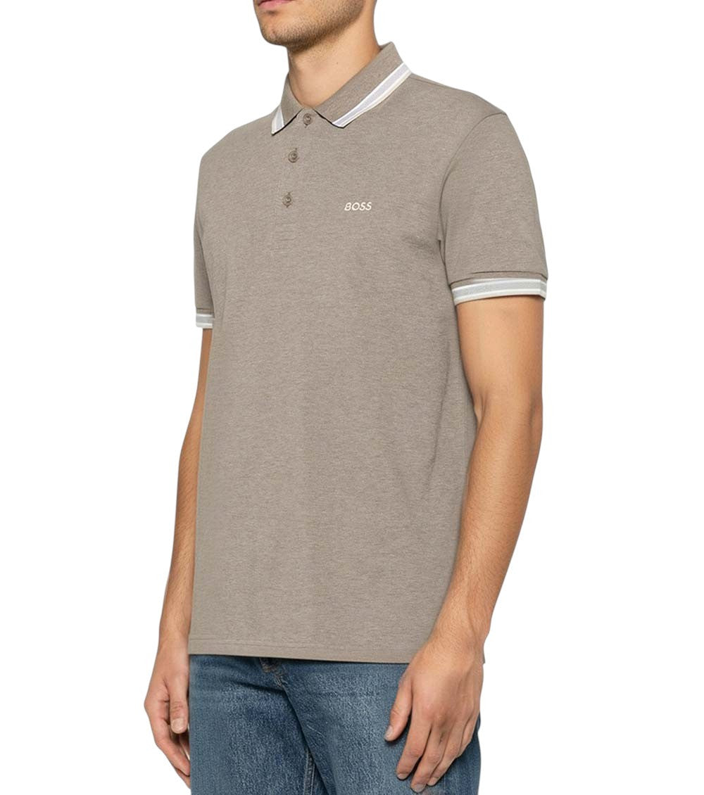 Taupe Regular Logo Polo 2