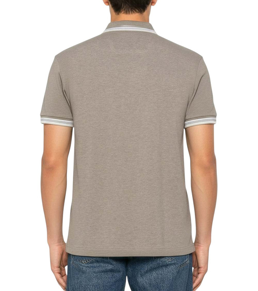 Taupe Regular Logo Polo 3