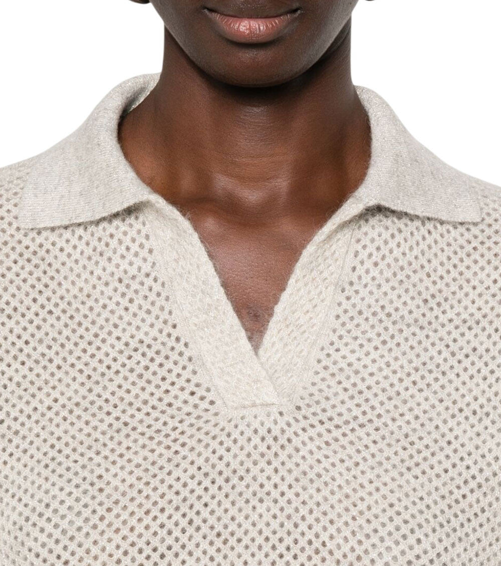Beige Knitted Sweater 4