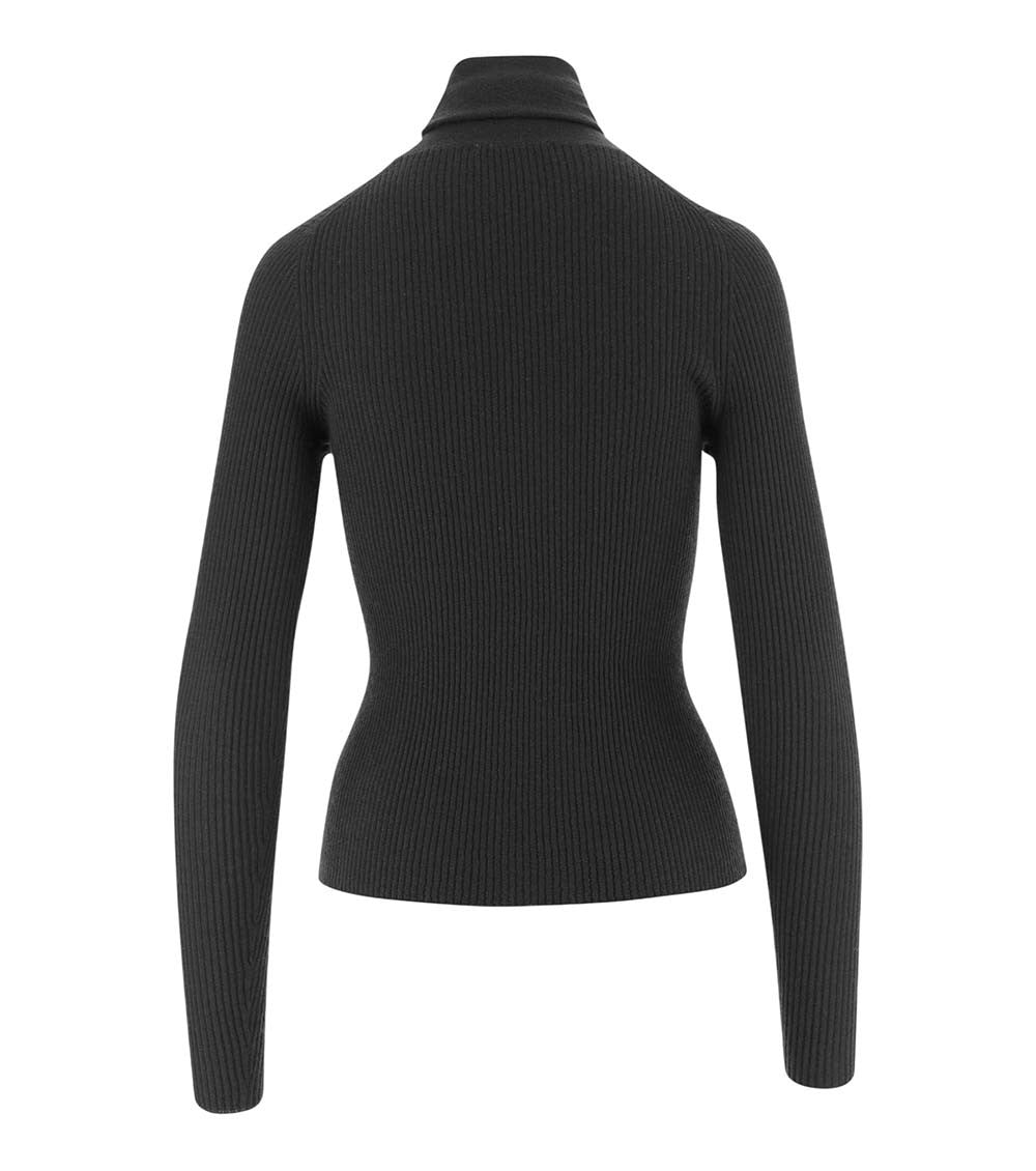 Black Turtle Neck Sweater 2