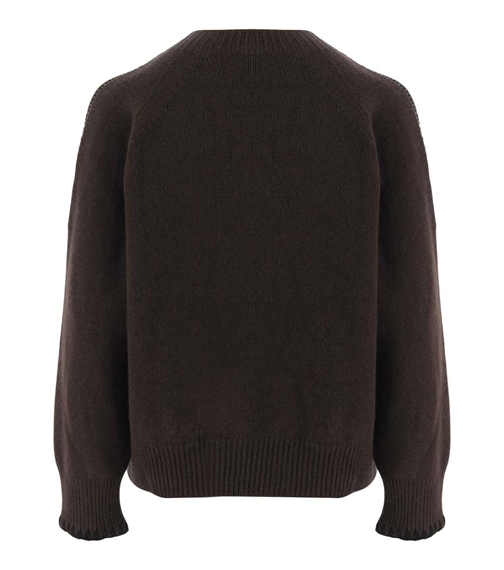 Brown Crew Neck Sweater 2