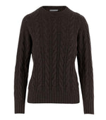 Dark Brown Crew Neck Sweater 1