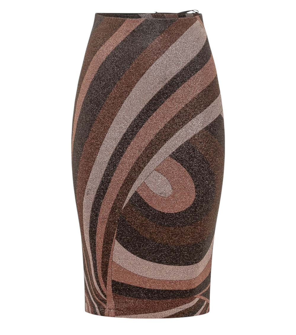 Multicolor Knee Length Skirt 1
