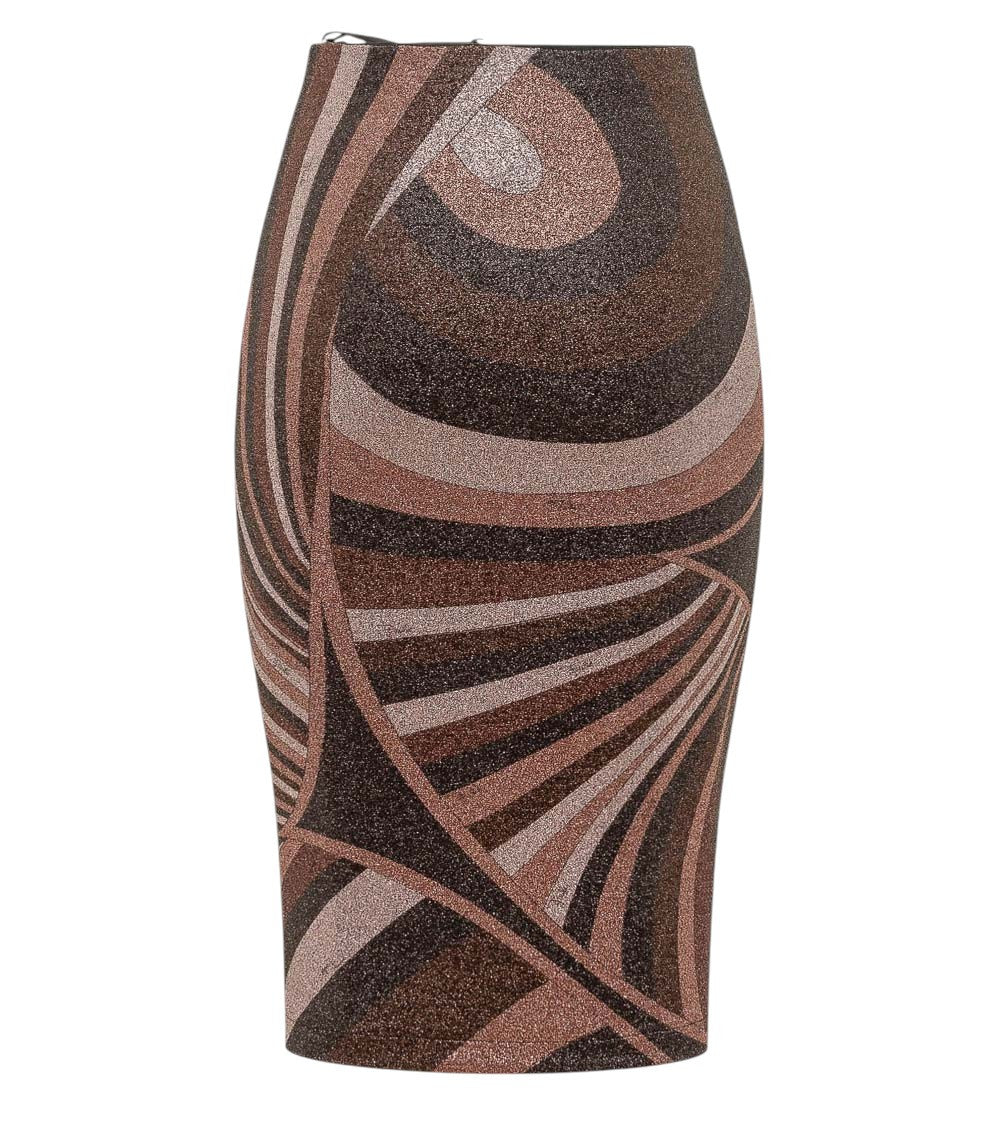 Multicolor Knee Length Skirt 2